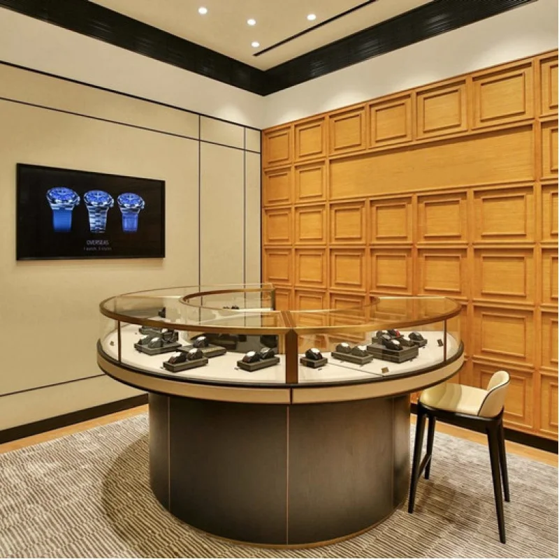 custom.High End Customized Design Jewellery Shop Jewelry Counter Shopping Mall Golden Glossy Round Jewelry Glass Showcase Kiosk
custom.High End Customized Design Jewellery Shop Jewelry Counter Shopping Mall Golden Glossy Round Jewelry Glass Showcase Kiosk