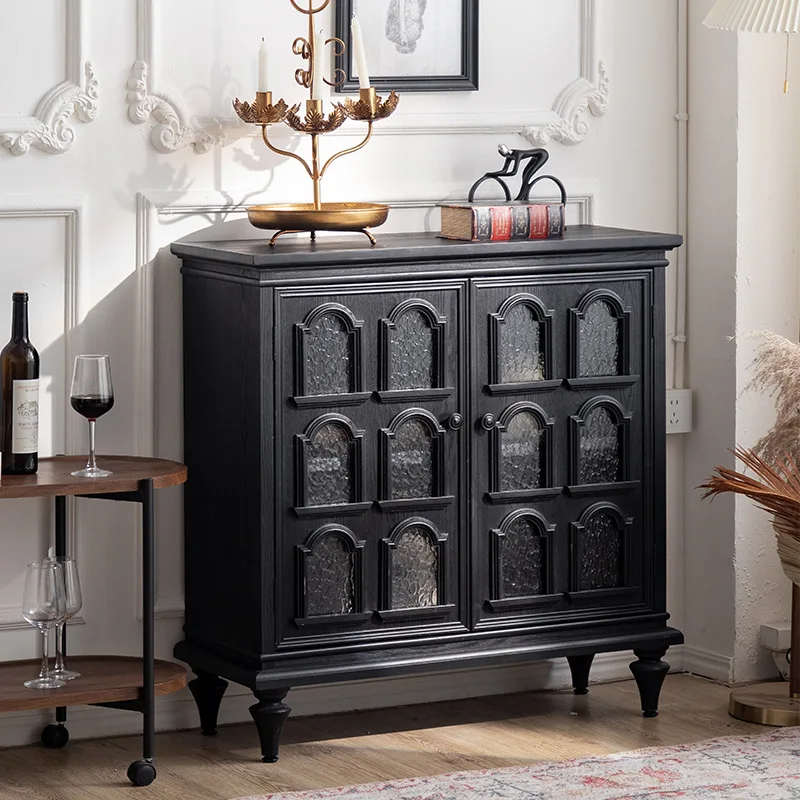 Classical Chinese entrance black coffee cabinet teacabinet small apartment home kitchen cave style sideboard
Classical Chinese entrance black coffee cabinet teacabinet small apartment home kitchen cave style sideboard