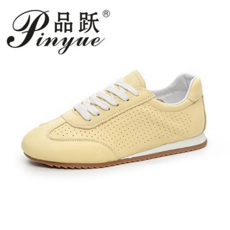 Women Top-grade Cowhide New Style Thick-soled Single Shoes Sports Ladies' Luxury Women Flat Walking Shoes 35-43
Women Top-grade Cowhide New Style Thick-soled Single Shoes Sports Ladies' Luxury Women Flat Walking Shoes 35-43