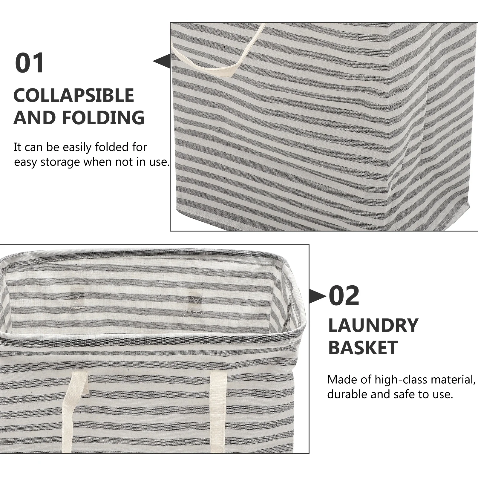 Collapsible Laundry Basket Wear-Resistant Foldable Hamper for Clothes Dirty Laundry Storage Bedroom Dorm Portable Carrying
Collapsible Laundry Basket Wear-Resistant Foldable Hamper for Clothes Dirty Laundry Storage Bedroom Dorm Portable Carrying