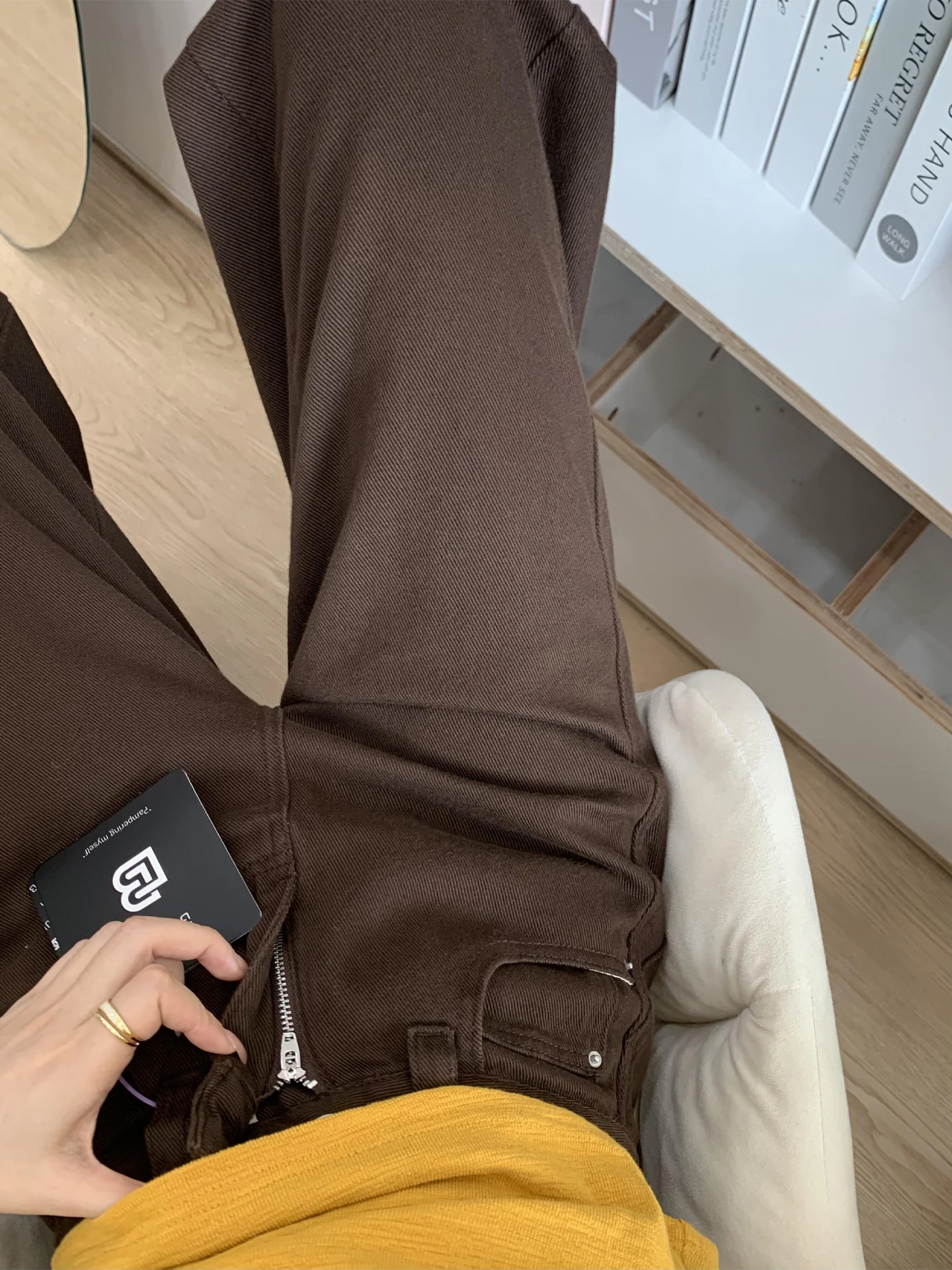 Thickened Fleece Lined Wide Leg Straight Cut Jeans Women's Small Size Brown Coffee Color Autumn Winter New Style Warmth Narro...
Thickened Fleece Lined Wide Leg Straight Cut Jeans Women's Small Size Brown Coffee Color Autumn Winter New Style Warmth Narro...
