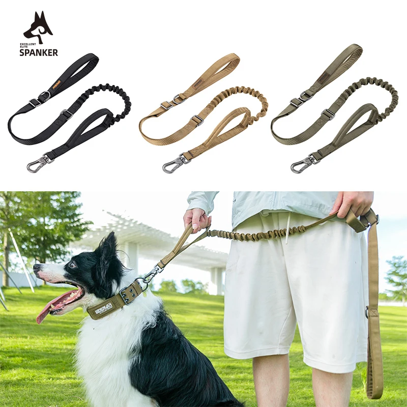Bungee Dog Leash Tactical Heavy Duty Dog Leash with Shock Absorption 2 Padded Handles Training Leash Elastic Safety Comfort
Bungee Dog Leash Tactical Heavy Duty Dog Leash with Shock Absorption 2 Padded Handles Training Leash Elastic Safety Comfort