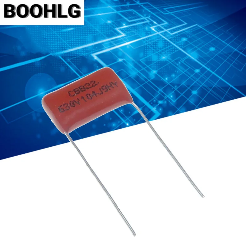 10 шт. 630V104J шаг 0,1 мкФ 100nf 630 В 104J 104J630V 15 мм CBB полипропиленовый пленочный конденсатор
10 шт. 630V104J шаг 0,1 мкФ 100nf 630 В 104J 104J630V 15 мм CBB полипропиленовый пленочный конденсатор