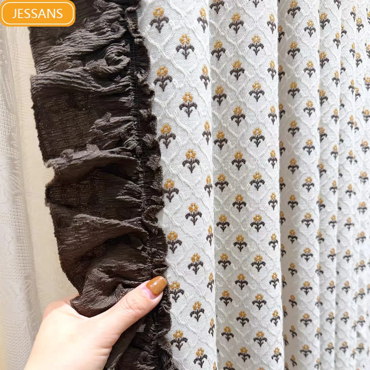French Cotton Linen Floral Chiffon Jacquard Curtains for Living Room Bedroom Partition Curtains Customized Finished Products
French Cotton Linen Floral Chiffon Jacquard Curtains for Living Room Bedroom Partition Curtains Customized Finished Products