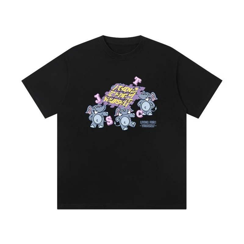 Original Illustration Elephant Print Couple T-shirt 2025 Summer Heavy Cotton Round Neck Short-sleeved Men's and Women's Top
Original Illustration Elephant Print Couple T-shirt 2025 Summer Heavy Cotton Round Neck Short-sleeved Men's and Women's Top