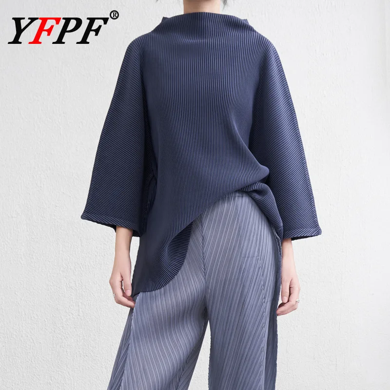 YFPF Casual Miyake Pleated Women Blouse Fashion Long Sleeve Loose Solid Color Pullover Tops Versatile 2025 New Clothing
YFPF Casual Miyake Pleated Women Blouse Fashion Long Sleeve Loose Solid Color Pullover Tops Versatile 2025 New Clothing