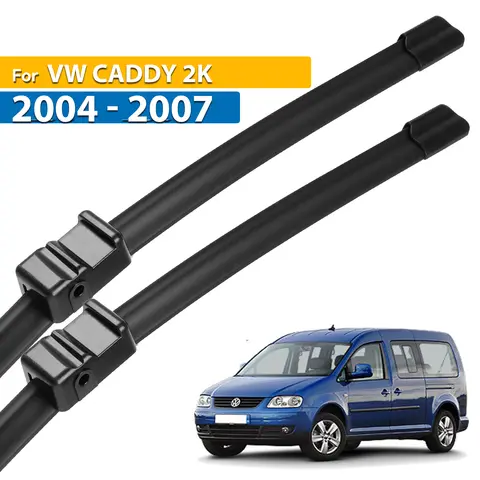 Erick's Wiper LHD Front Wiper Blades For VW Caddy 2K 2004 - 2007 Windshield Windscreen Clean Window Car Rain Brushes 24"+19"