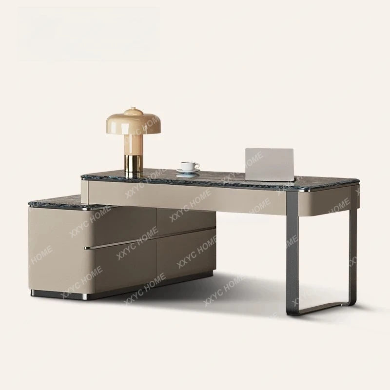 A Italian minimalist marble desk light luxury high-end solid wood desk
A Italian minimalist marble desk light luxury high-end solid wood desk