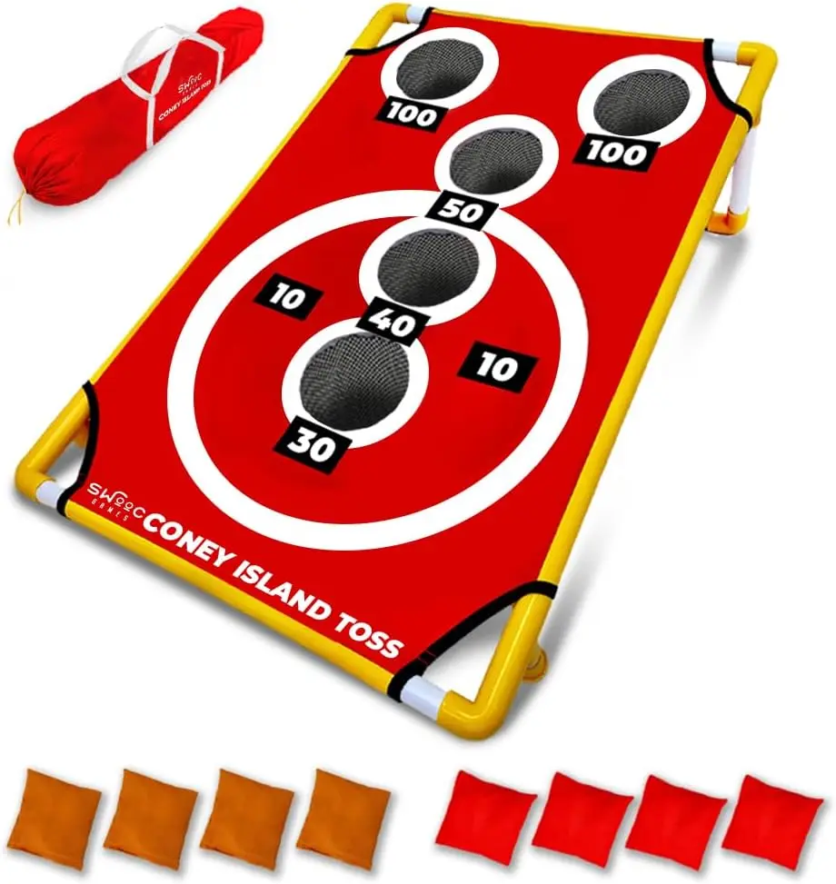 Arcade Style Cornhole Board Set with Carrying Case & 15+ Games - Bean Bag Toss for Outdoor Yard Fun
Arcade Style Cornhole Board Set with Carrying Case & 15+ Games - Bean Bag Toss for Outdoor Yard Fun