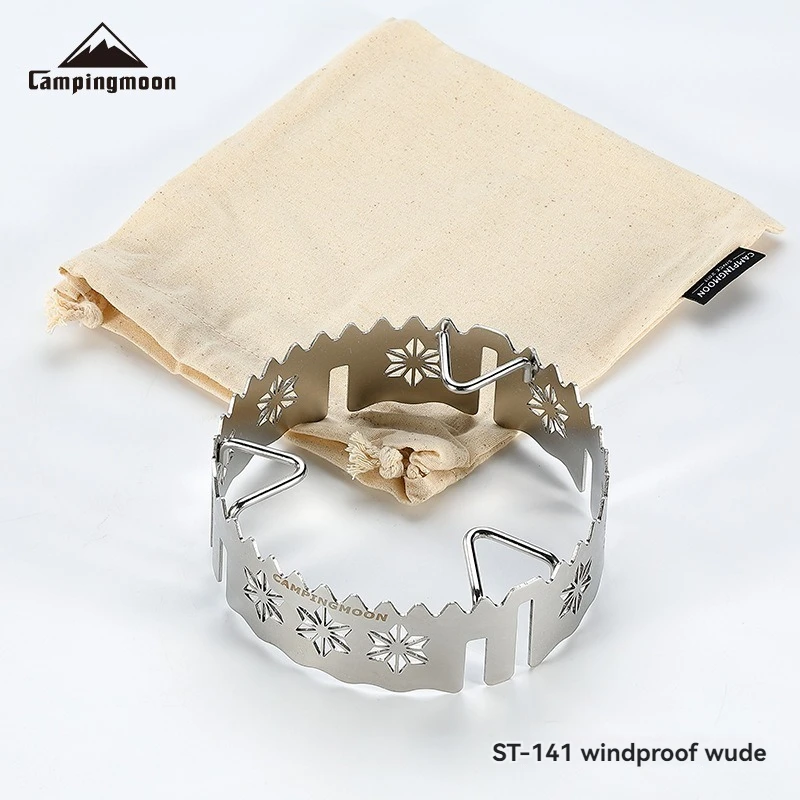 CAMPINGMOON ST-141, ветрозащитная большая печь из нержавеющей стали с тремя когтями и четырьмя когтями, с противоскользящей и ветрозащитной рамкой
CAMPINGMOON ST-141, ветрозащитная большая печь из нержавеющей стали с тремя когтями и четырьмя когтями, с противоскользящей и ветрозащитной рамкой