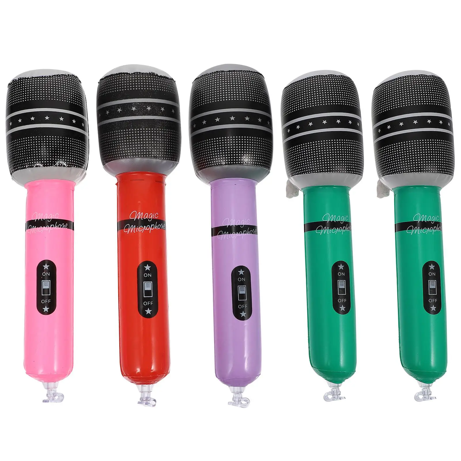 Simulation Microphone Props 5 Pcs Kids Gift Toy Party Favor Inflatable PVC Mic Musical Instruments Decorative
Simulation Microphone Props 5 Pcs Kids Gift Toy Party Favor Inflatable PVC Mic Musical Instruments Decorative