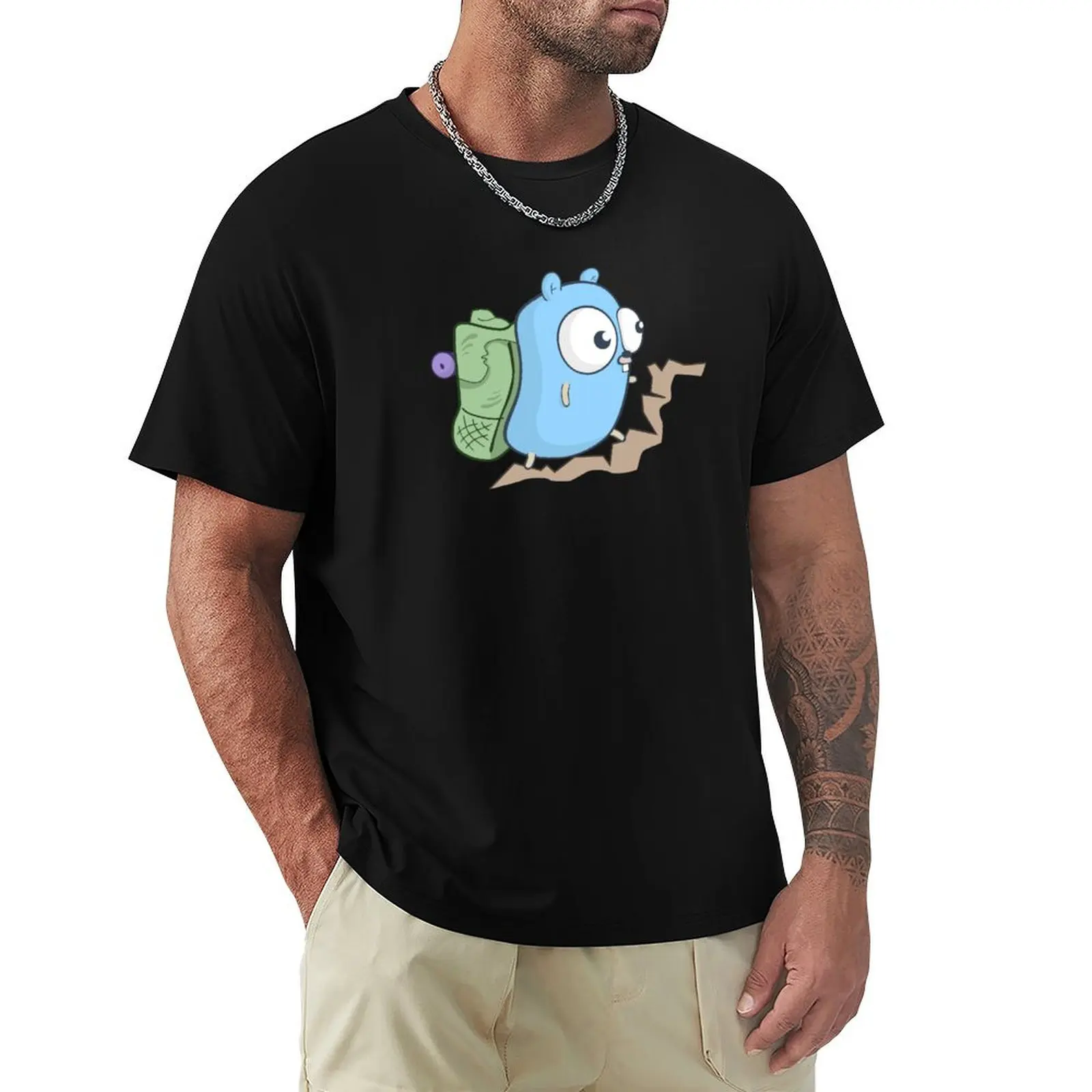 The Go Gopher: Hiking T-Shirt Basic Solid Color Short Sleeve T-Shirt
The Go Gopher: Hiking T-Shirt Basic Solid Color Short Sleeve T-Shirt