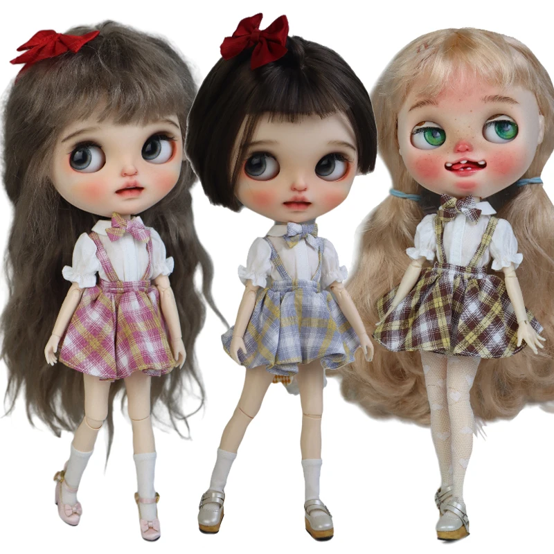 Кукольное платье Блайт с галстуком-бабочкой для ботинок Blyth Azone OB23 OB24, одежда для кукол, белая рубашка с круглым вырезом
Кукольное платье Блайт с галстуком-бабочкой для ботинок Blyth Azone OB23 OB24, одежда для кукол, белая рубашка с круглым вырезом