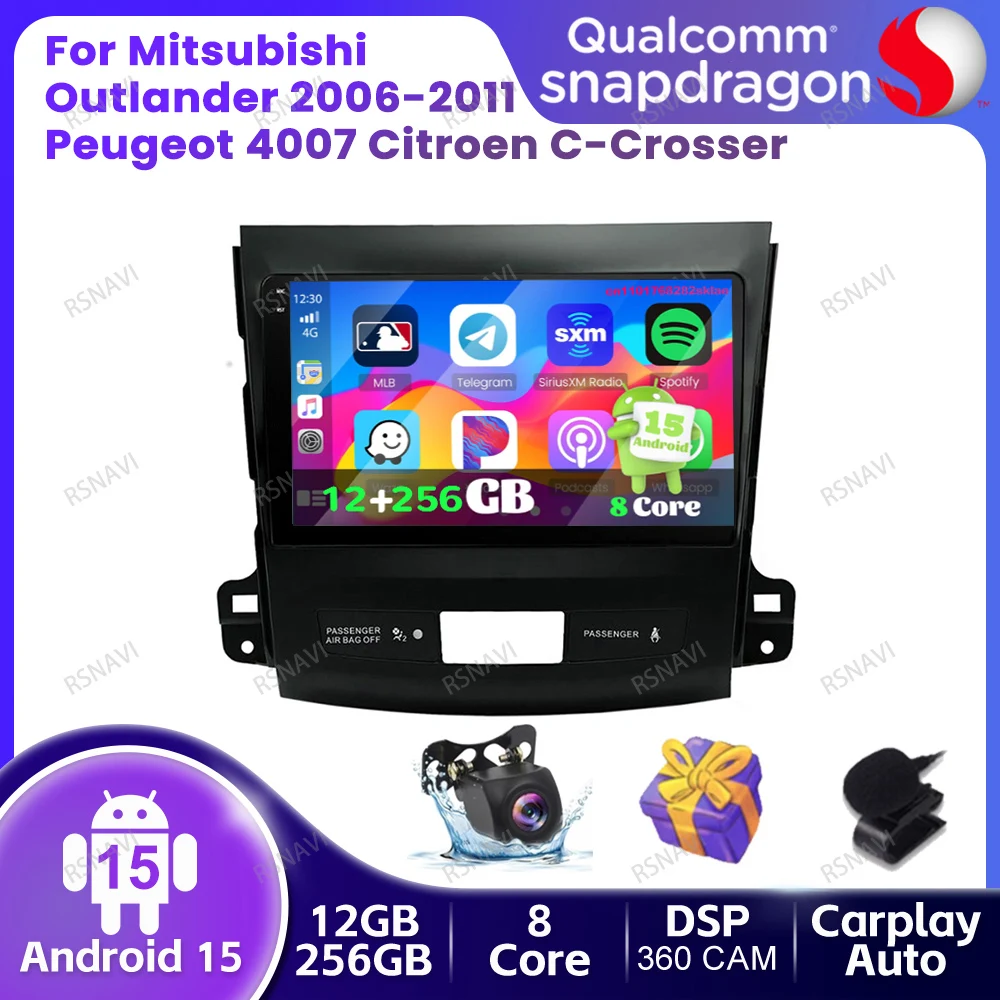Car Radio Android 15 For Mitsubishi Outlander 2006-2011 Peugeot 4007 Citroen C-Crosser QLED 4G LTE GPS BT Head Unit 5G WIFI DSP
Car Radio Android 15 For Mitsubishi Outlander 2006-2011 Peugeot 4007 Citroen C-Crosser QLED 4G LTE GPS BT Head Unit 5G WIFI DSP