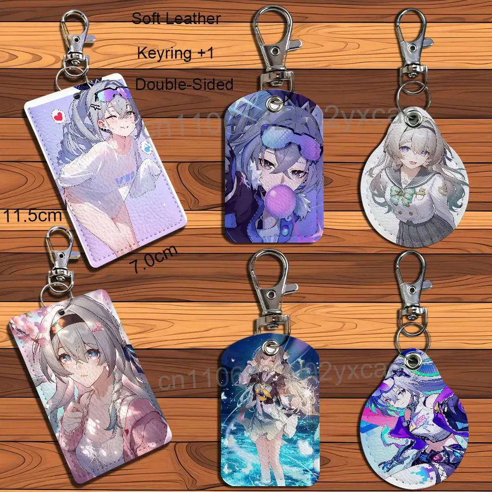 Firefly Silver Wolf Honkai Star Rail Leather Keychain Badge Holder with Lanyard - ID/Access Card Holder, Key Ring Accessory
Firefly Silver Wolf Honkai Star Rail Leather Keychain Badge Holder with Lanyard - ID/Access Card Holder, Key Ring Accessory