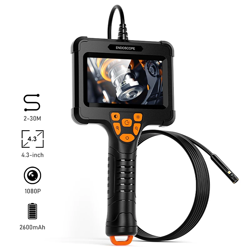 Handheld Endoscope 4.3'' IPS Screen Single Dual Camera Car Inspection Borescope 8MM Probe Waterproof Snake Plumbing Camera 8LEDs
Handheld Endoscope 4.3'' IPS Screen Single Dual Camera Car Inspection Borescope 8MM Probe Waterproof Snake Plumbing Camera 8LEDs
