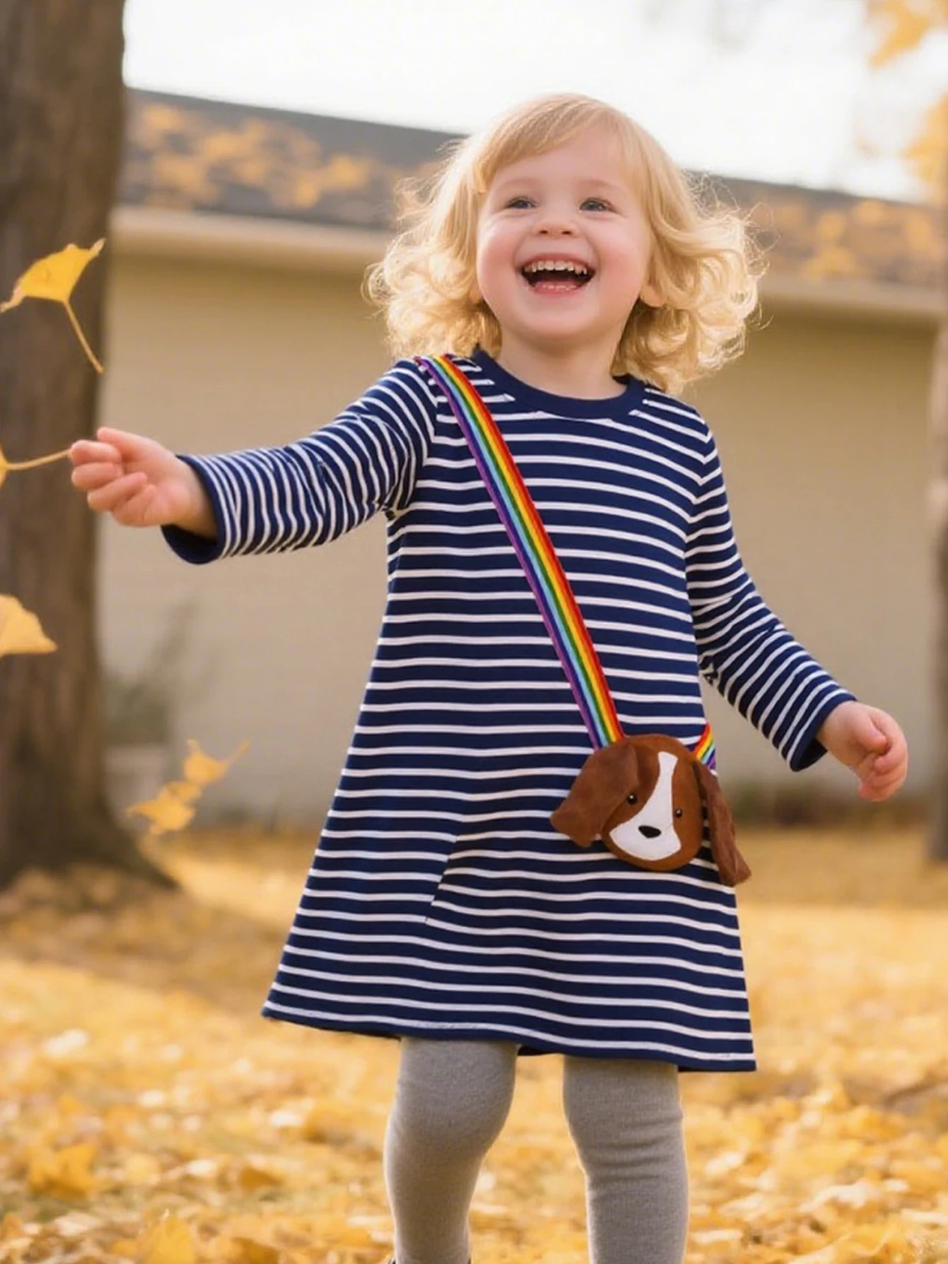 Рождественское платье с длинными рукавами для девочек, осенняя полосатая трехмерная сумка с принтом щенка, платье принцессы
Рождественское платье с длинными рукавами для девочек, осенняя полосатая трехмерная сумка с принтом щенка, платье принцессы