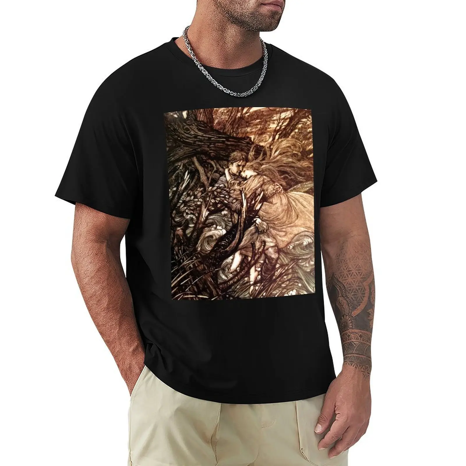 Undine and the Knight - Arthur Rackham T-Shirt Funny t-shirts gifts for boyfriend Men's t-shirt
Undine and the Knight - Arthur Rackham T-Shirt Funny t-shirts gifts for boyfriend Men's t-shirt