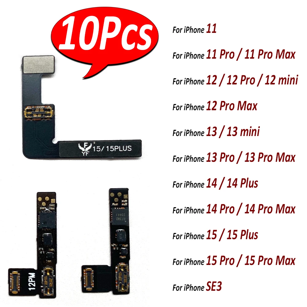 10Pcs,YF Battery Repair Flex For iPhone 14 11Pro Max 13 mini 12 Pro 15 Plus Remove Warning Battery External Flex Cable Replace
10Pcs,YF Battery Repair Flex For iPhone 14 11Pro Max 13 mini 12 Pro 15 Plus Remove Warning Battery External Flex Cable Replace