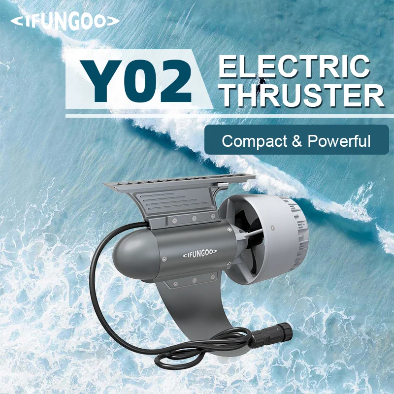 Y02 Portable Electric Outboard Motor for SUP Kayak IP67 Waterproof High Efficiency Boat Propulsion Motor
Y02 Portable Electric Outboard Motor for SUP Kayak IP67 Waterproof High Efficiency Boat Propulsion Motor