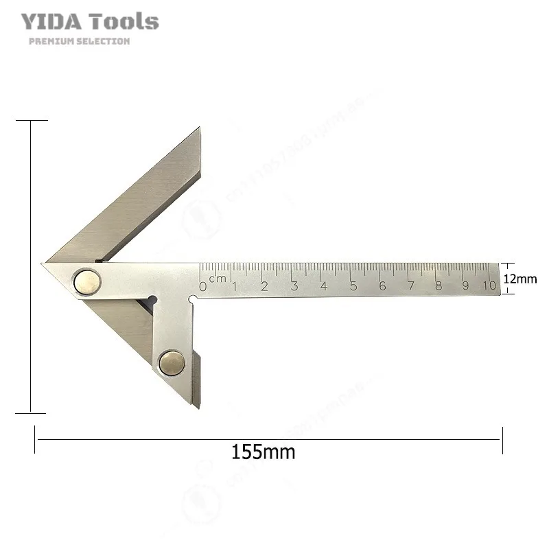 Center Point Finder Angle Gauge Center Square Protractor Ruler for Machining Drilling and Welding Layout
Center Point Finder Angle Gauge Center Square Protractor Ruler for Machining Drilling and Welding Layout