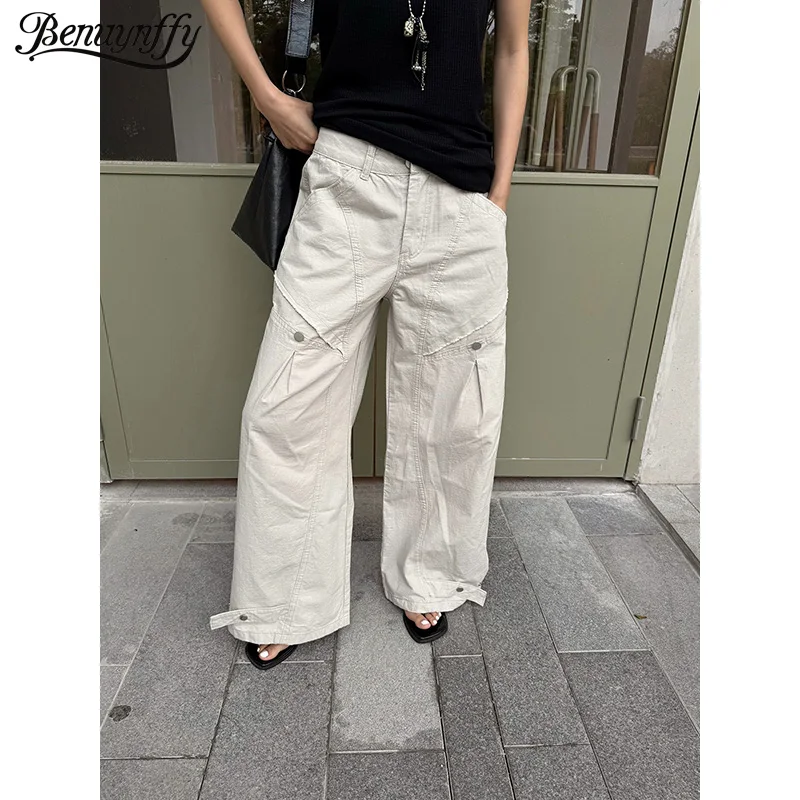 Benuynffy American Streetwear Button Loose Jeans Women 2026 Summer New Y2k Big Pocket High Waisted Straight Wide Leg Trousers
Benuynffy American Streetwear Button Loose Jeans Women 2026 Summer New Y2k Big Pocket High Waisted Straight Wide Leg Trousers