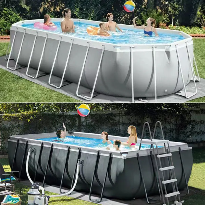 Durable Round Above Ground Pool Heavy-Duty Metal Frame Swimming Pool, Outdoor Backyard Large Family Pool for Garden Party
Durable Round Above Ground Pool Heavy-Duty Metal Frame Swimming Pool, Outdoor Backyard Large Family Pool for Garden Party