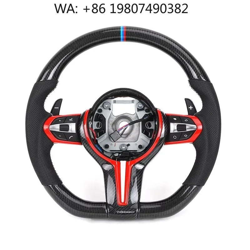Red Accent Half Leather Carbon Steering Wheel, M Sport Mod Parts Fits F10 F22 F30 M3 F80 M4 F82 M2 F87 E70 E90 E92 X6 Auto Model
Red Accent Half Leather Carbon Steering Wheel, M Sport Mod Parts Fits F10 F22 F30 M3 F80 M4 F82 M2 F87 E70 E90 E92 X6 Auto Model