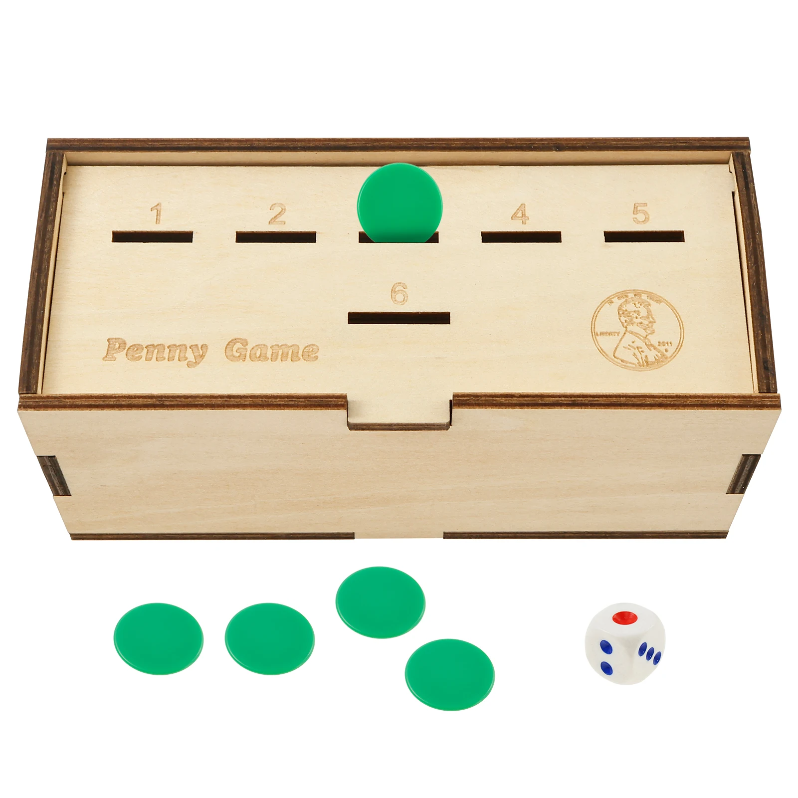 Деревянные кости Penny Game for At Least 2 игрока Многоцелевая забавная настольная игра Penny Drop из деревянной коробки для вечеринки, пикника, дня рождения
Деревянные кости Penny Game for At Least 2 игрока Многоцелевая забавная настольная игра Penny Drop из деревянной коробки для вечеринки, пикника, дня рождения