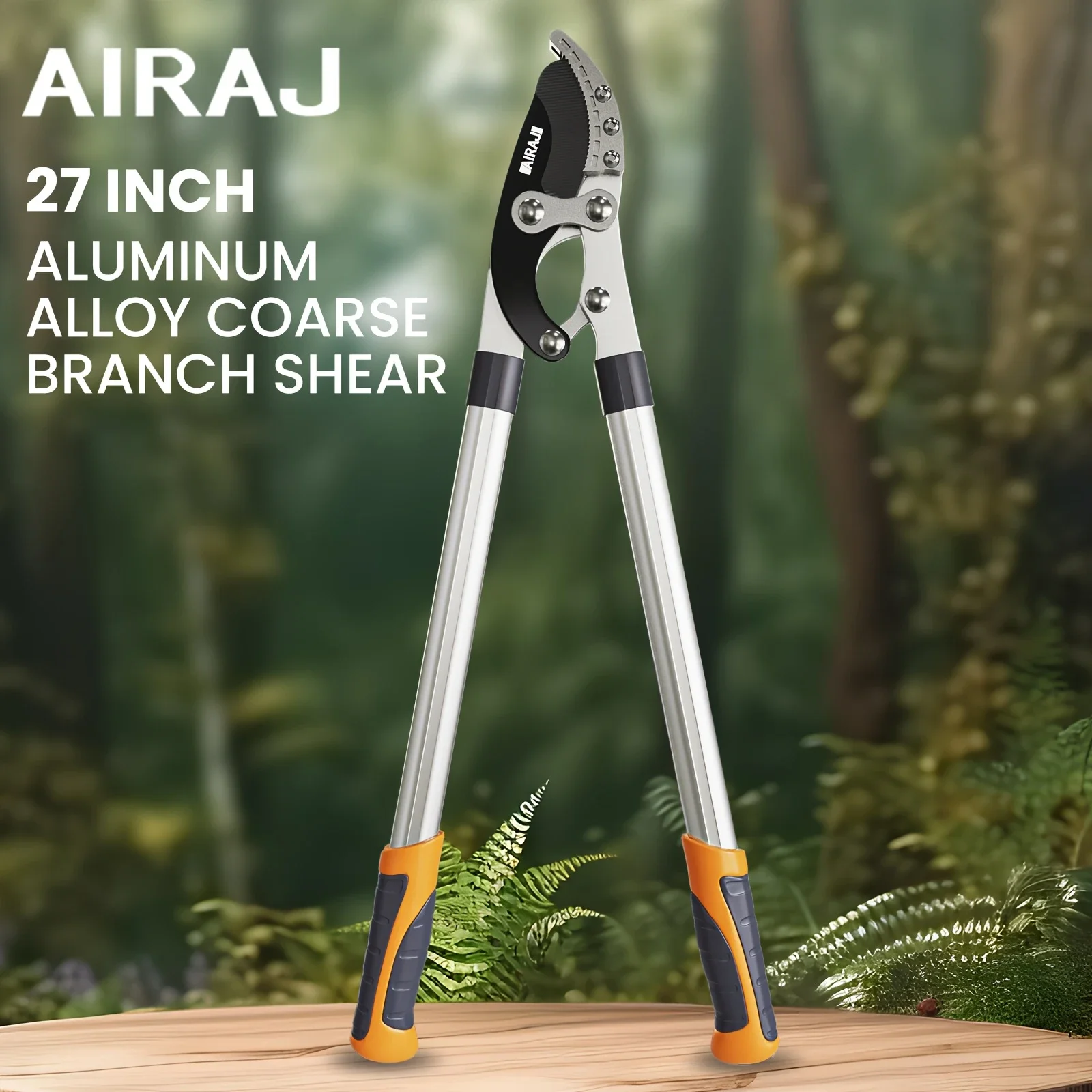 AIRAJ 1 Professional 27 "SK-5 Steel Knife Anvil Shears 2" Capacity Sturdy Additional Lever 19 "Handle Garden Pruning Tree Hedge
AIRAJ 1 Professional 27 "SK-5 Steel Knife Anvil Shears 2" Capacity Sturdy Additional Lever 19 "Handle Garden Pruning Tree Hedge