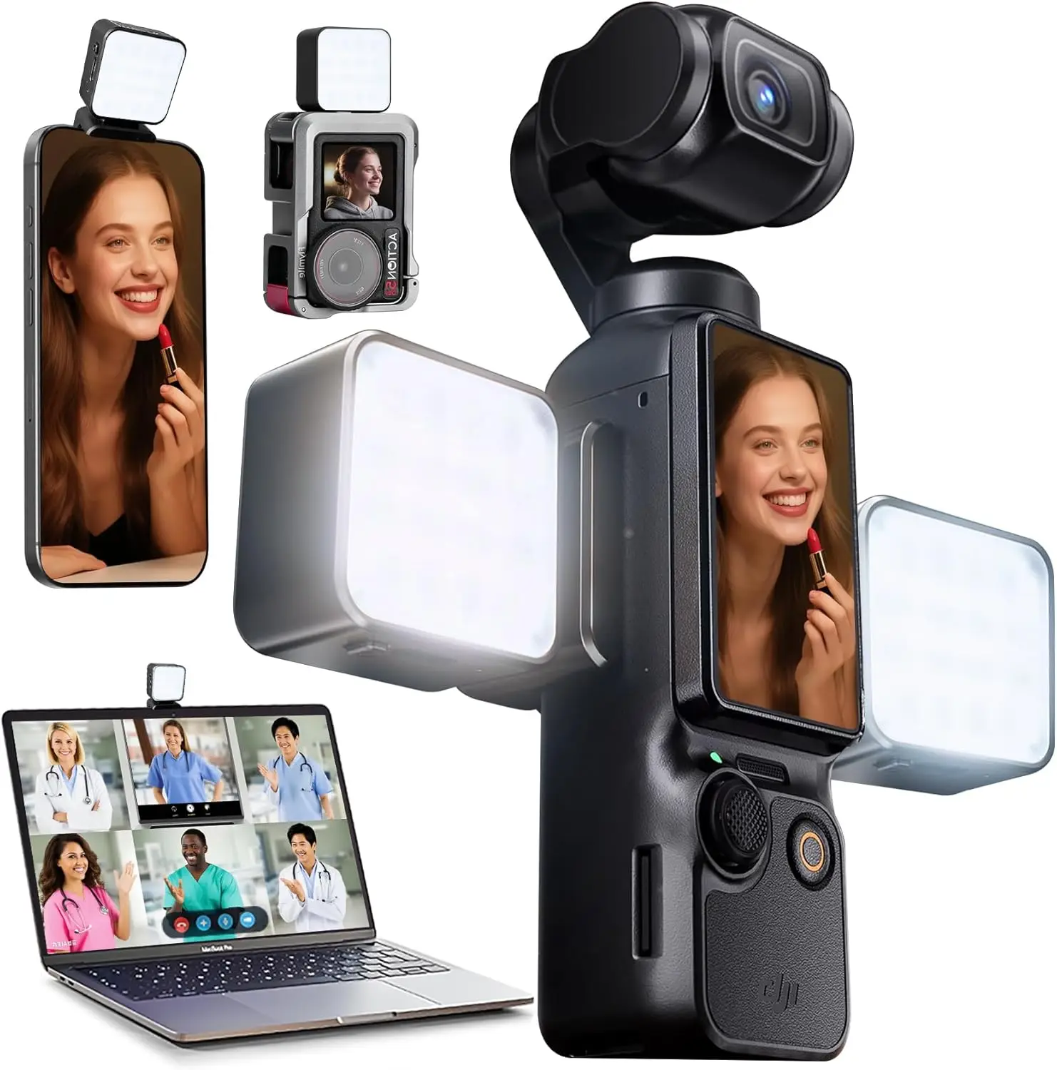 2pcs Magnetic Video Light for DJI Osmo Pocket 3 Action Camera Mini LED Fill Lamp Waterproof Rechargeable Night Vlogging Live St
2pcs Magnetic Video Light for DJI Osmo Pocket 3 Action Camera Mini LED Fill Lamp Waterproof Rechargeable Night Vlogging Live St