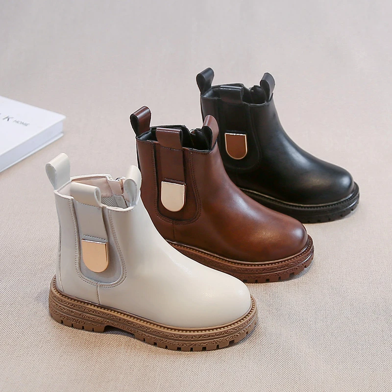 Children Leather Boots Round Toes Versatile Kids Short Boots Korean Style 2025 Autumn New Girls Ankle Boots Soft Bottom Non-slip
Children Leather Boots Round Toes Versatile Kids Short Boots Korean Style 2025 Autumn New Girls Ankle Boots Soft Bottom Non-slip