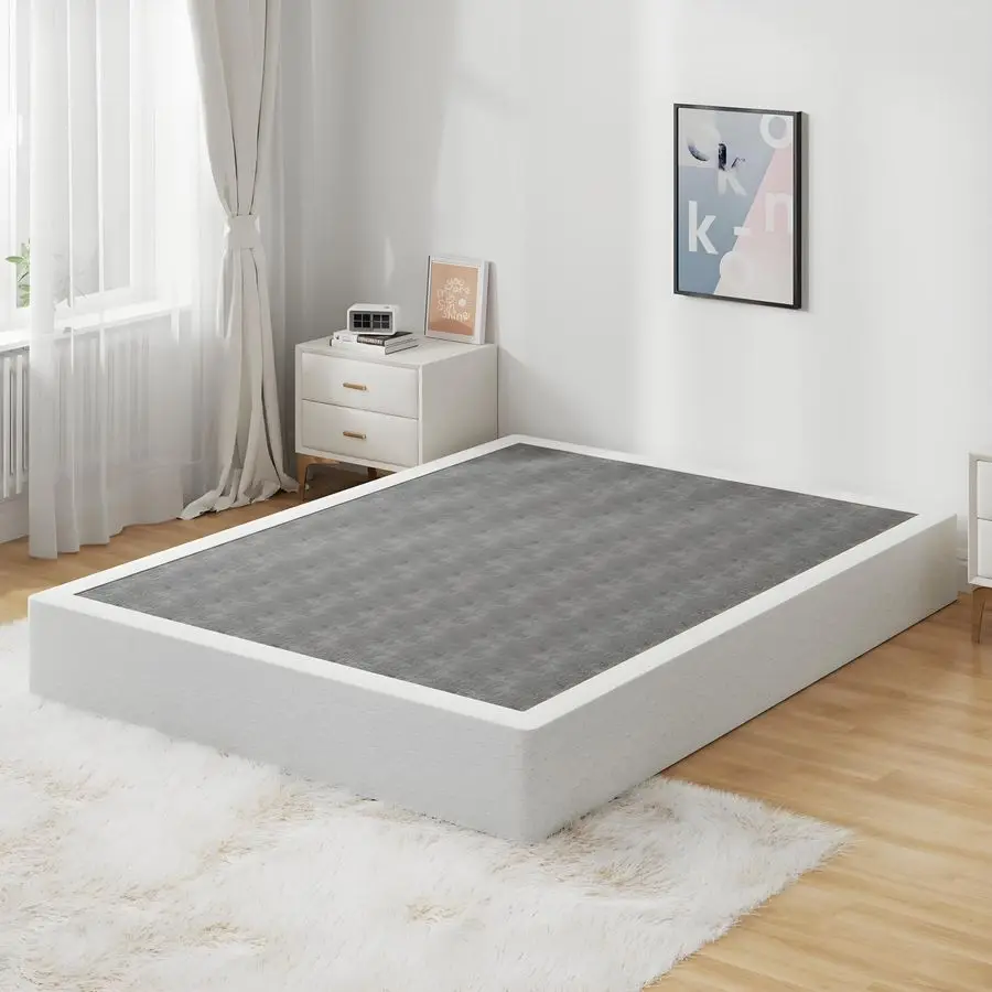 Queen Size Box Spring Bed Base 9 Inch, 3000lbs Heavy Duty Box Spring Queen Metal Mattress Foundation, ToolFree Easy Assembly, N
Queen Size Box Spring Bed Base 9 Inch, 3000lbs Heavy Duty Box Spring Queen Metal Mattress Foundation, ToolFree Easy Assembly, N
