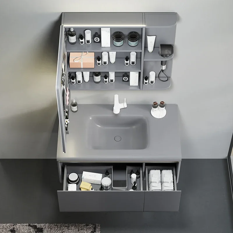 -Good Quality Washroom Waterproof Solid Wood Smart LED Mirror Cabinet Bathroom Vanities With Sink
-Good Quality Washroom Waterproof Solid Wood Smart LED Mirror Cabinet Bathroom Vanities With Sink