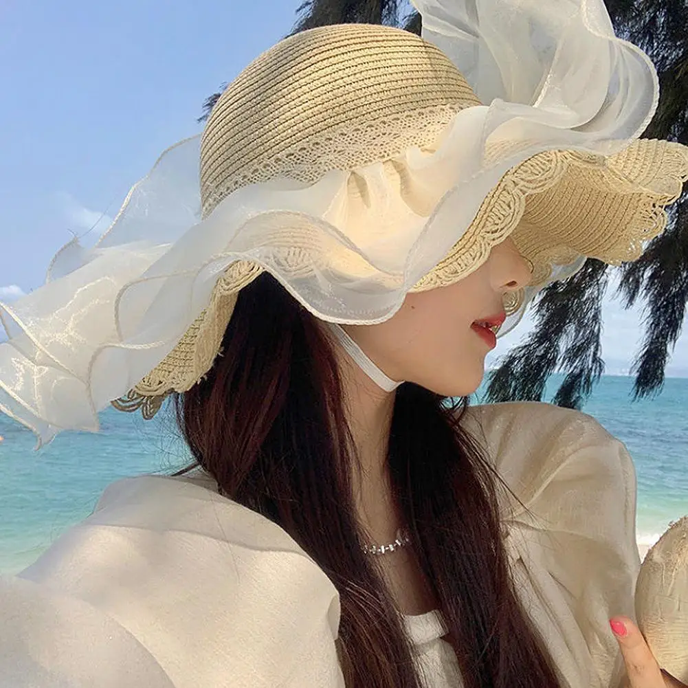 Women's Summer Beach Sun Protection Large Brimmed Hat Outdoor Sunshade Travel Glacier Cap Breathable Non-Origin China Hat
Women's Summer Beach Sun Protection Large Brimmed Hat Outdoor Sunshade Travel Glacier Cap Breathable Non-Origin China Hat