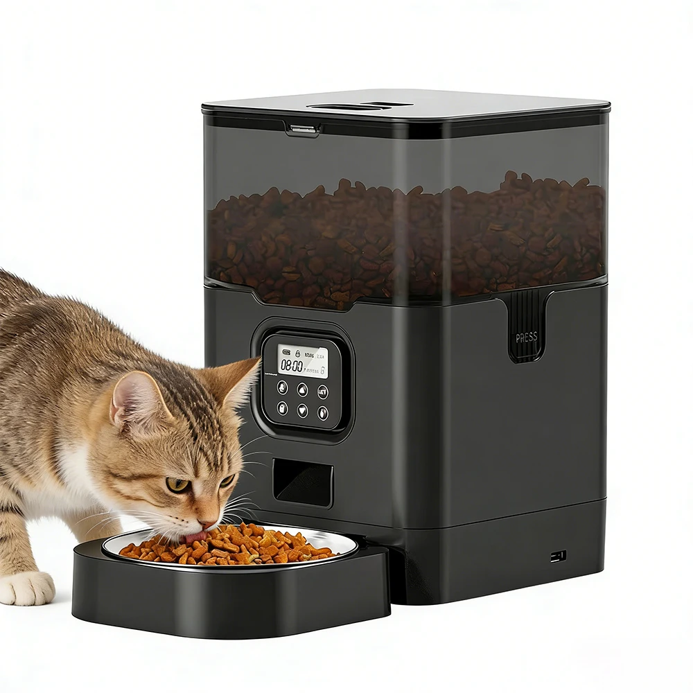 4L Automatic Pet Feeder With Tuya APP Timed Auto Dog Feeders For Pets Dry Food Dispenser Cats Stainless Steel Bowl Pet Supplies
4L Automatic Pet Feeder With Tuya APP Timed Auto Dog Feeders For Pets Dry Food Dispenser Cats Stainless Steel Bowl Pet Supplies