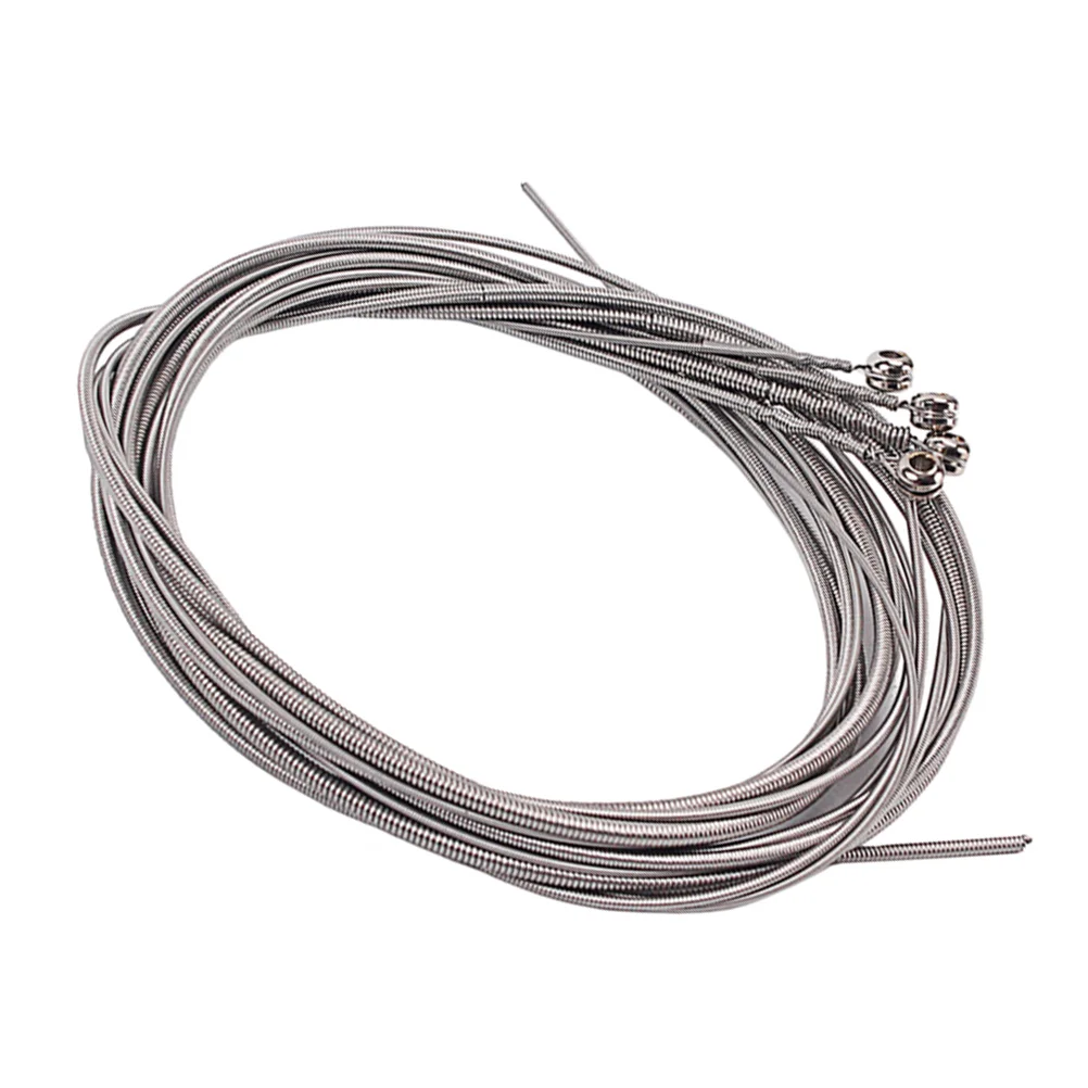 4 Pcs Stainless Steel Bass 4 Strings Bass Guitar Parts Accessories Guitar String Gauge Bass Guitar Music Accessories (Silver, 4
4 Pcs Stainless Steel Bass 4 Strings Bass Guitar Parts Accessories Guitar String Gauge Bass Guitar Music Accessories (Silver, 4