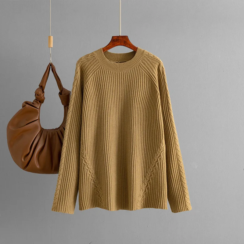 2025 Autumn Winter Sweater Women, Round Neck Loose Knit Casual Solid Color Knitted Base Shirt
2025 Autumn Winter Sweater Women, Round Neck Loose Knit Casual Solid Color Knitted Base Shirt