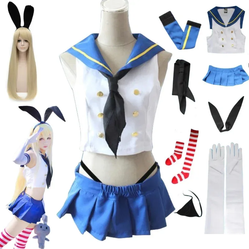 Shimakaze Косплей Аниме Kantai Коллекция Shimakaze Косплей Костюм Униформа для девочек Парик Платье моряка Костюм Хэллоуина
Shimakaze Косплей Аниме Kantai Коллекция Shimakaze Косплей Костюм Униформа для девочек Парик Платье моряка Костюм Хэллоуина