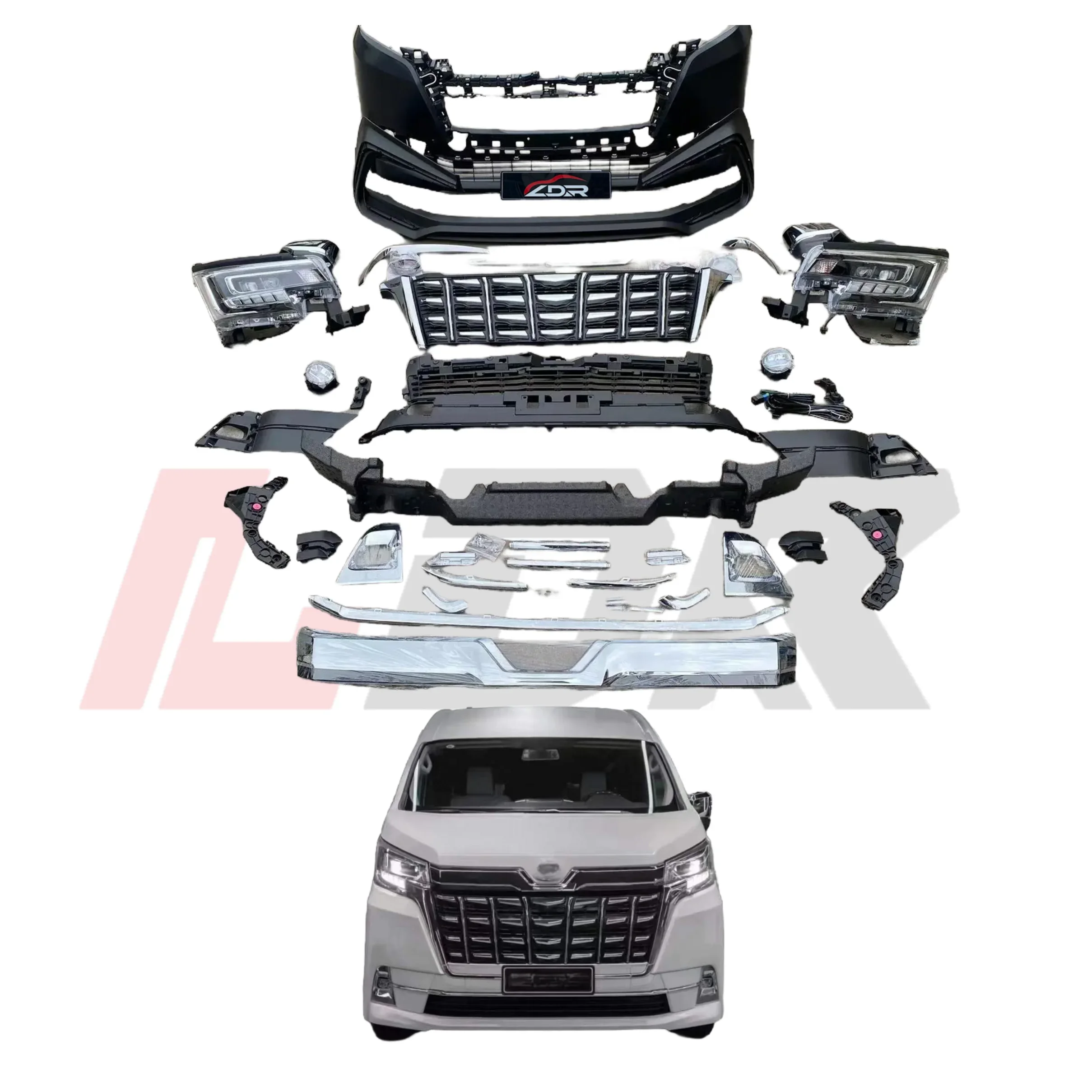 Бампер XDS C-PP для Hiace 2019+ Bodykit Super Granace Premium Grandia для Alphard, решетка, фары, светодиодные Plug and Play
Бампер XDS C-PP для Hiace 2019+ Bodykit Super Granace Premium Grandia для Alphard, решетка, фары, светодиодные Plug and Play