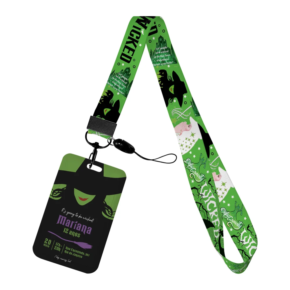 New Arrival Wicked Movie Elphaba Id Badge Holder Strap Bus Card Pass Cover Slip Bank Cardit Card Holder Lanyards Gift
New Arrival Wicked Movie Elphaba Id Badge Holder Strap Bus Card Pass Cover Slip Bank Cardit Card Holder Lanyards Gift