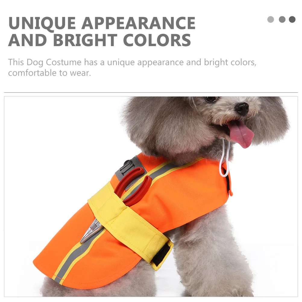 Engineer Appearance Dog Clothes Adorable Polyester Puppy Costume Festival Puppy Cosplay Party Clothes Festival Dog Costume
Engineer Appearance Dog Clothes Adorable Polyester Puppy Costume Festival Puppy Cosplay Party Clothes Festival Dog Costume