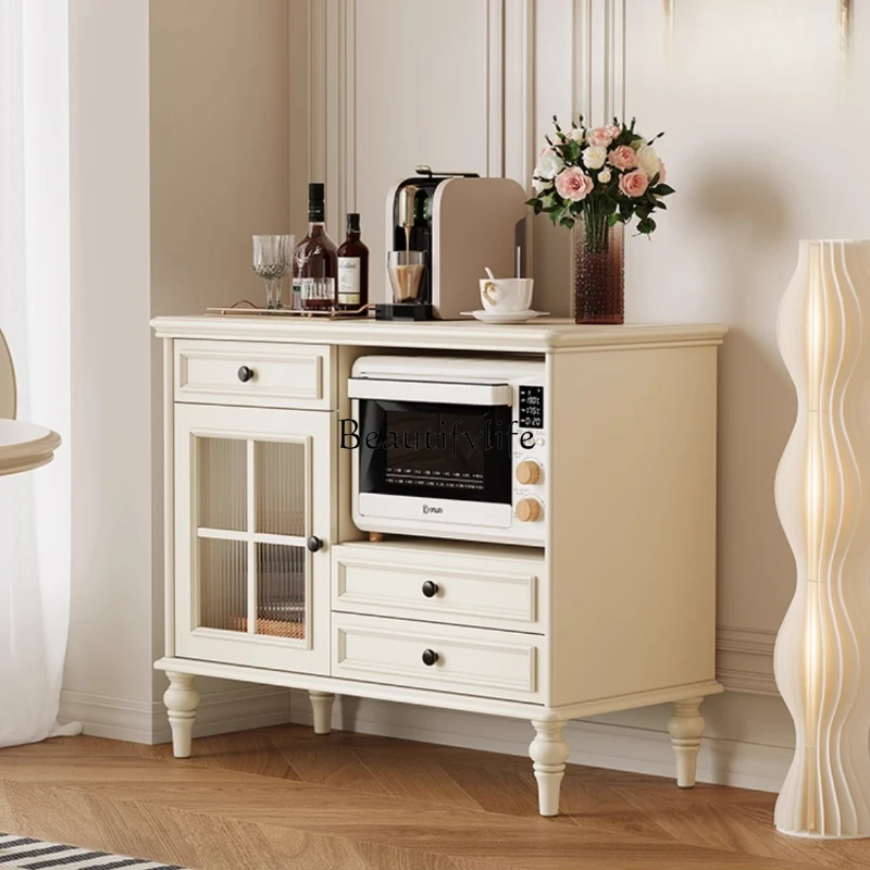 French Retro Cream Style Sideboard Cabinet for Living Room Wall-Mounted Integrated Storage Cabinet
French Retro Cream Style Sideboard Cabinet for Living Room Wall-Mounted Integrated Storage Cabinet