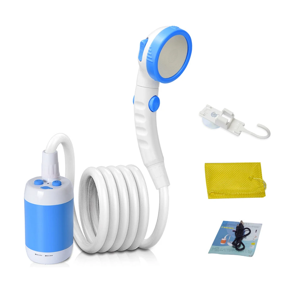 Outdoor Camping Shower Portable Electric Shower Pump IPX7 Waterproof & 5000mAh Rechargeable Battery Powered for Camping Hiking
Outdoor Camping Shower Portable Electric Shower Pump IPX7 Waterproof & 5000mAh Rechargeable Battery Powered for Camping Hiking