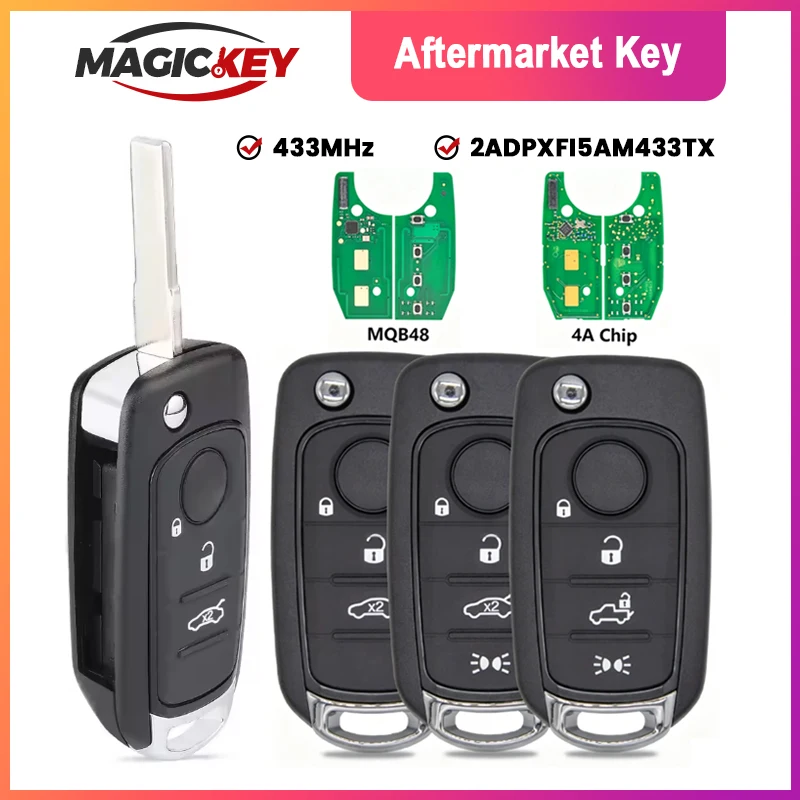 2ADPXFI5AM433TX MQB48/4A Chip 433MHz SIP22 Flip Car Remote Control Key For Fiat 500X Egea Tipo Toro Crono 2016 2017 2018
2ADPXFI5AM433TX MQB48/4A Chip 433MHz SIP22 Flip Car Remote Control Key For Fiat 500X Egea Tipo Toro Crono 2016 2017 2018