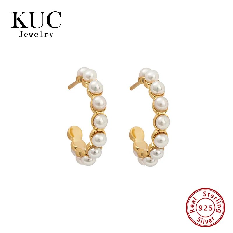 Elegant Fashion Fine Earrings Jewelry Women 925 Sterling Silver 18k Gold Plated Stud Earring Delicate Pearl Earrings
Elegant Fashion Fine Earrings Jewelry Women 925 Sterling Silver 18k Gold Plated Stud Earring Delicate Pearl Earrings