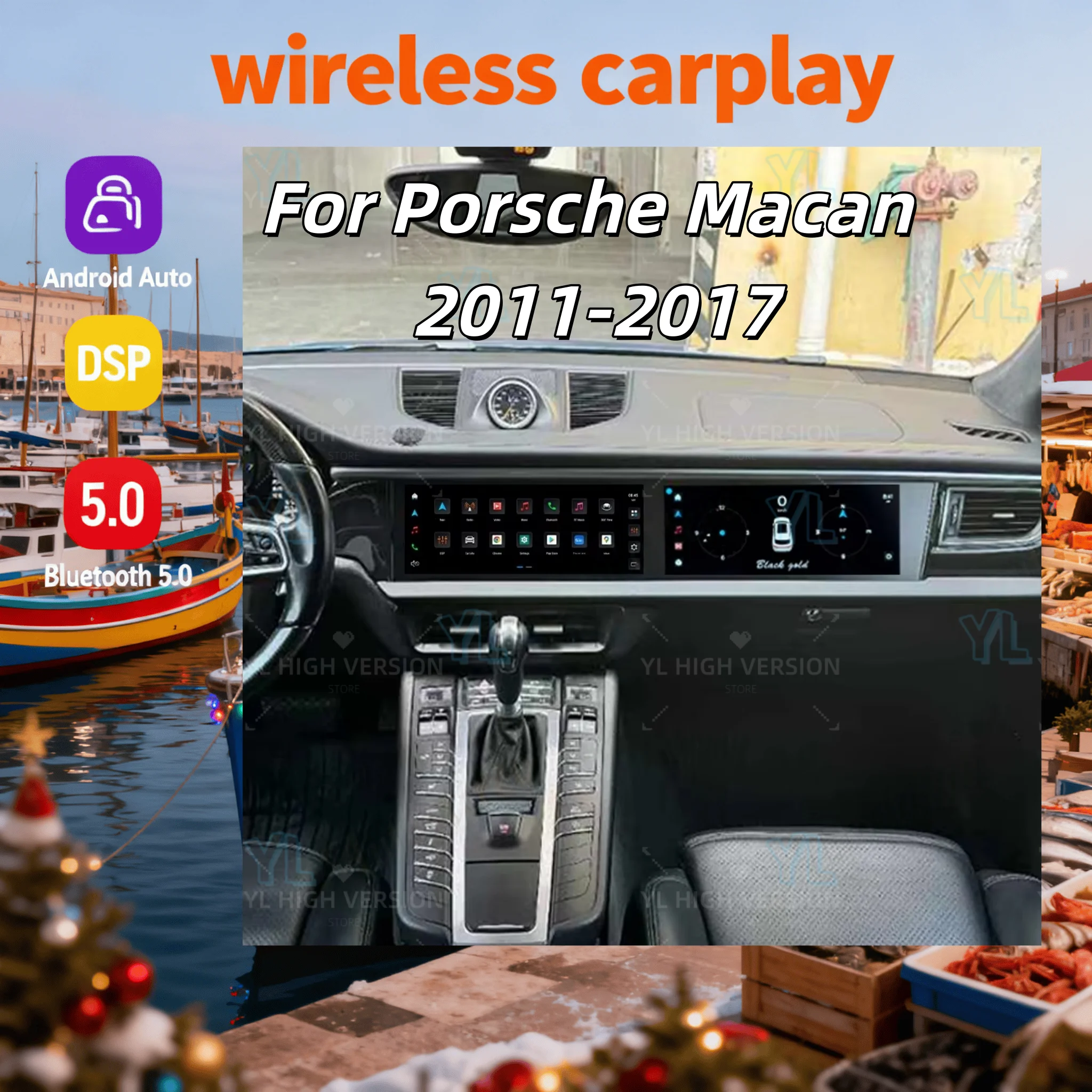 CY Android 13 Carplay For Porsche Macan 2011-2017 navi Car GPS Dual Screen 12.3inch auto Radio Multimedia Video Player HU BT 5.0
CY Android 13 Carplay For Porsche Macan 2011-2017 navi Car GPS Dual Screen 12.3inch auto Radio Multimedia Video Player HU BT 5.0