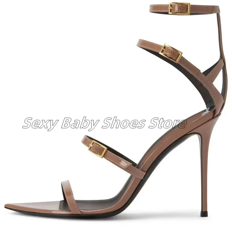 Summer New Slim Heels, Ultra High Heels, One Belt Sandals Fashionable Versatile Pointed European and American Open Toe Sandals
Summer New Slim Heels, Ultra High Heels, One Belt Sandals Fashionable Versatile Pointed European and American Open Toe Sandals