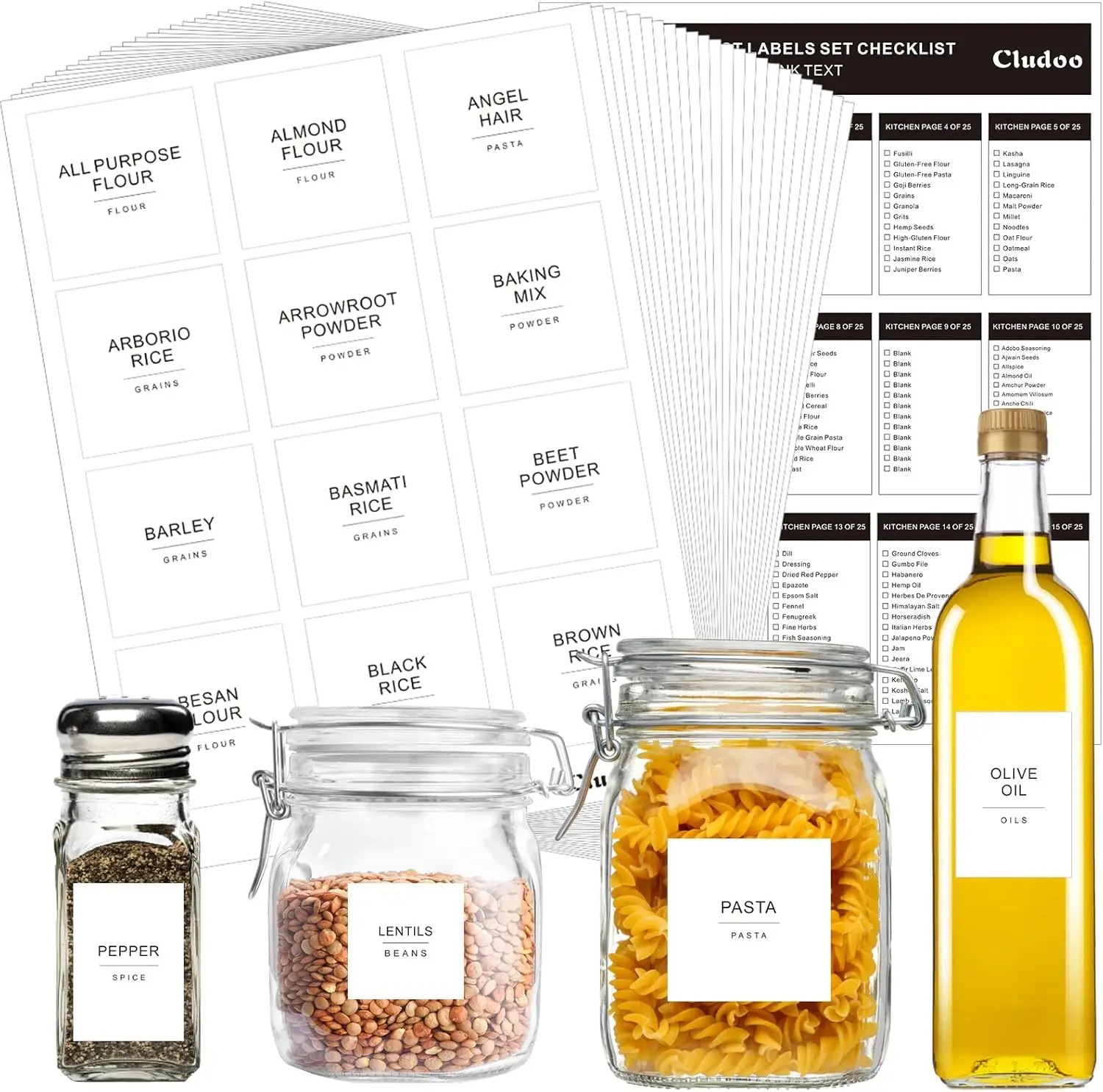 434 Pcs Kitchen Pantry Labels with DIY Blanks, 3 Sizes, Waterproof & Minimalist for Jars, Bottles, Boxes
434 Pcs Kitchen Pantry Labels with DIY Blanks, 3 Sizes, Waterproof & Minimalist for Jars, Bottles, Boxes