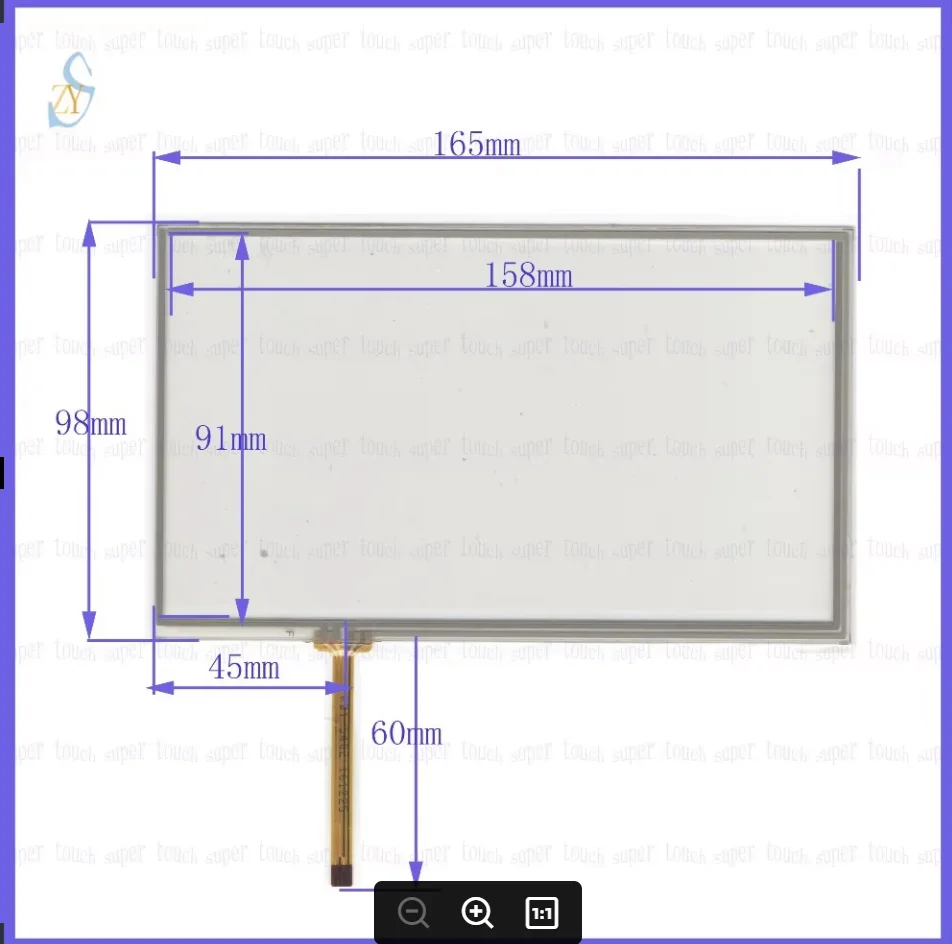 ZhiYuSun 165mm*98mm KDT-5402 7inch Touch Screen glass resistive USB touch panel 165*98 TOUCH SCREEN
ZhiYuSun 165mm*98mm KDT-5402 7inch Touch Screen glass resistive USB touch panel 165*98 TOUCH SCREEN